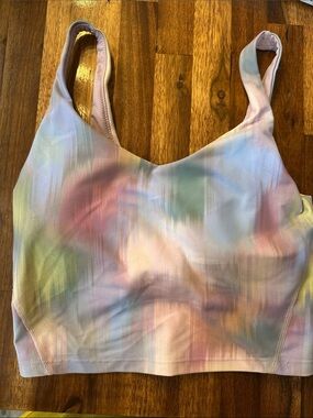 Old Navy Pastel Tie-Dye Sports Bralette in Multi-Color